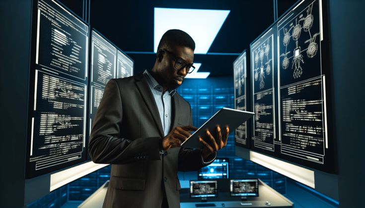Salle d'opérations de cybersécurité